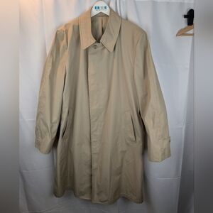 Vintage 70’s Mens London Fog Trench Coat Tan made in USA size L (estimated)